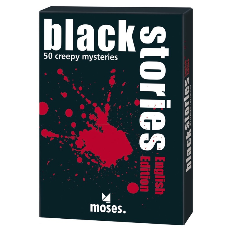 Moses Verlag MOS00364 Black Stories 1 English Version Board Game