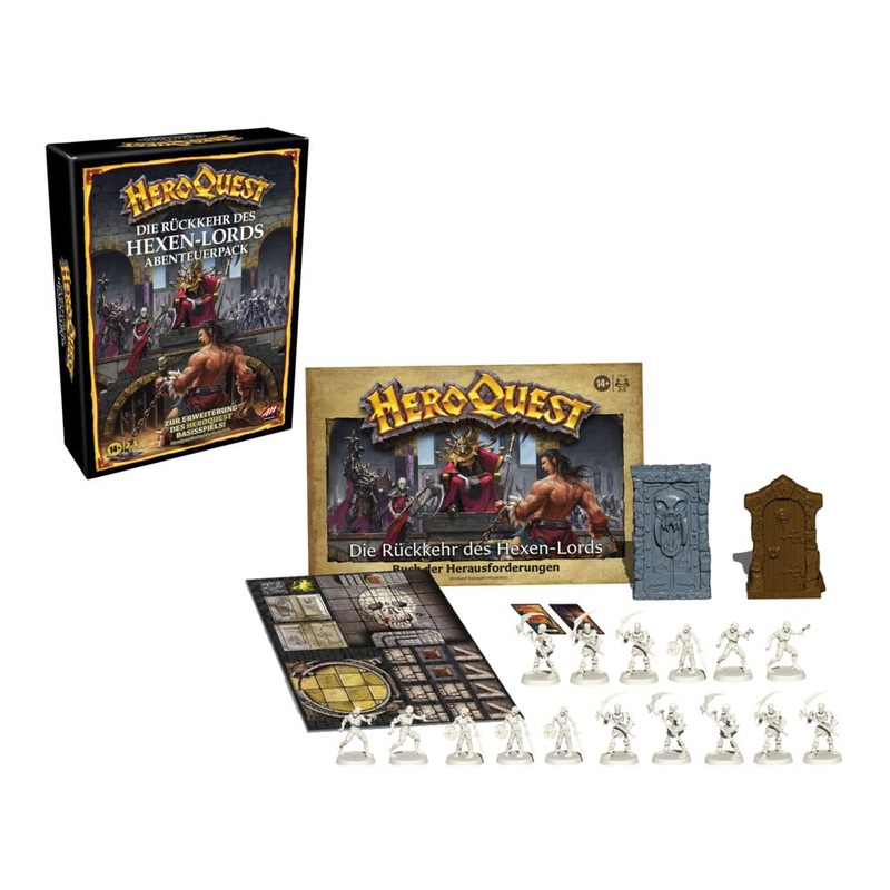 My little Pony Hasbro Avalon Hill HeroQuest The Return of the Witch Lord Adventure Pack, Dungeon Crawler Game from 14 Years, HeroQuest Base Game Required, Multi-coloured, One Size, F4193800 ( German