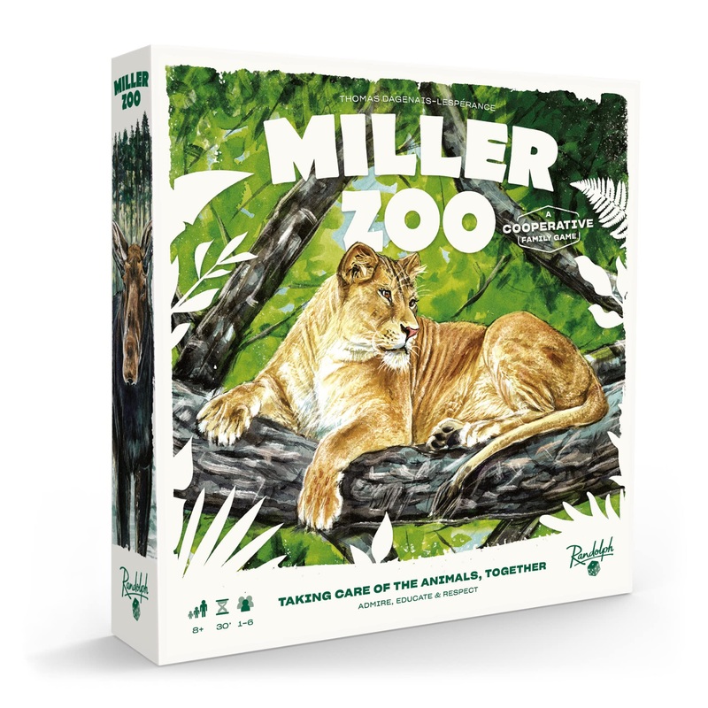 Randolph Miller Zoo | Cooperative Strategy Game for Families | Ages 8+ | 1 to 6 Players | 30 Minutes