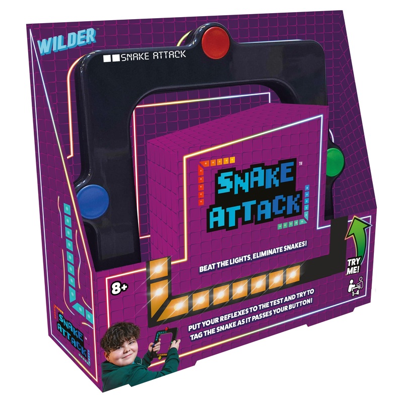 Snake Attack - Handheld Electronic Light up Game. 3 Game Play Modes. On the go fun! Addictive fidget toy!
