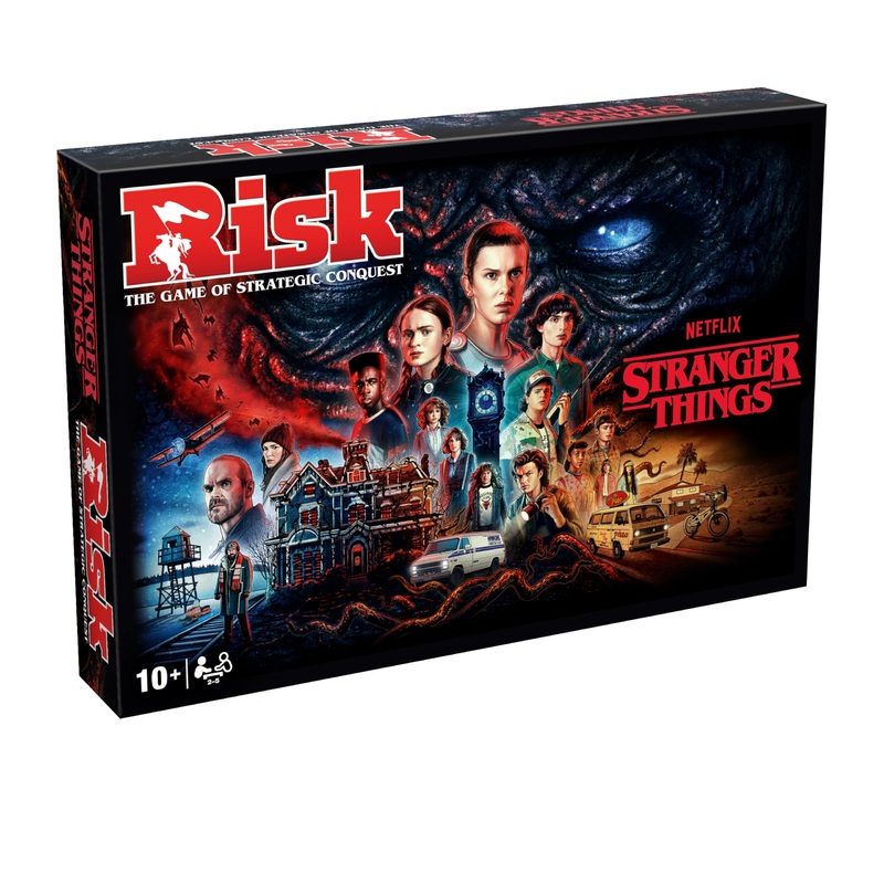 Stranger Things RISK Board Game Familiy Game Strategy Game use tactics, diplomacy, and resources 25 players and makes a great gift for fans aged 15 and up