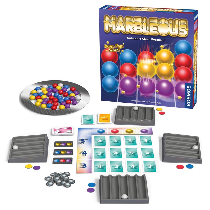 Thames & Kosmos Marbleous - Colourful Marble Strategy Game | 30 Minute Playtime | Family Game Night 1-4 Players | Ages 8 & UP