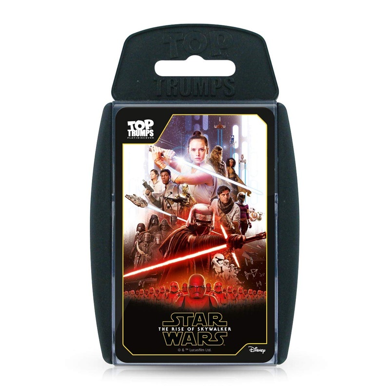Top Trumps Star Wars Episodio IX The Rise of Skywalker Specials Juego de cartas, juega con Chewbacca, Rey, General Hux y Kylo Ren, educativo para 2 jugadores en adelante es un gran regalo para mayores