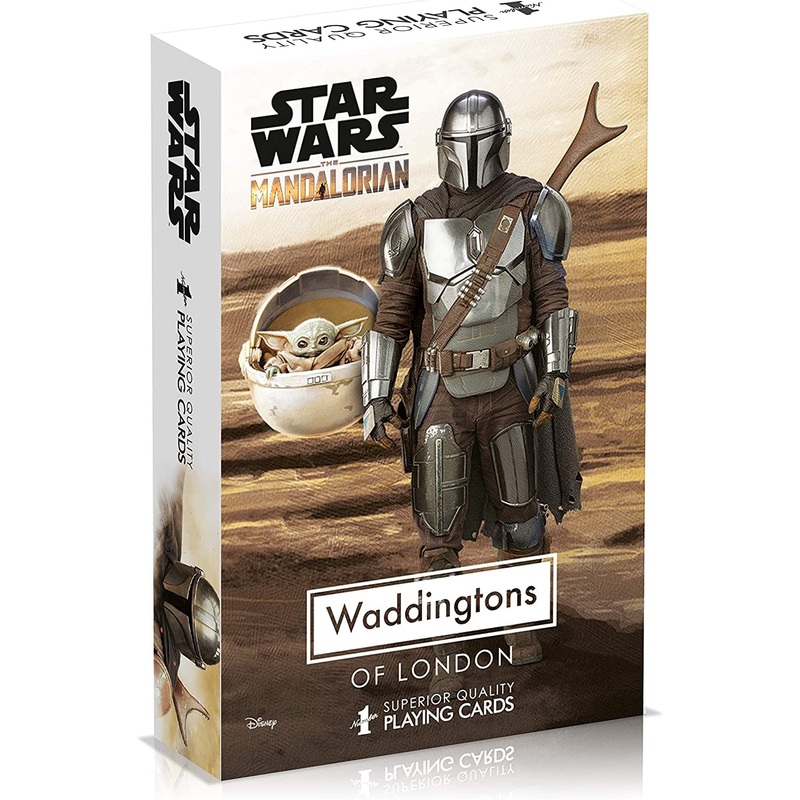 Waddingtons WM00864-EN1-12 2021 1 Playing Cards-Star Wars The Mandalorian, Multi, One Size