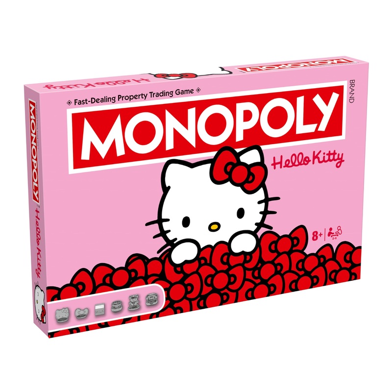 Winning Moves Hello Kitty Monopoly Board Game optimal for 26 players and makes a great gift for fans aged 8 and up