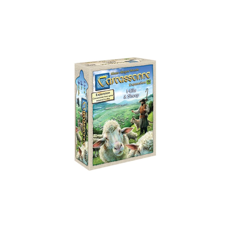 Z-Man Games | Carcassonne Hills & Sheeps | Board Game EXPANSION 9 | Ages 7 and up | 2-6 Players | 45 Minutes Playing Time