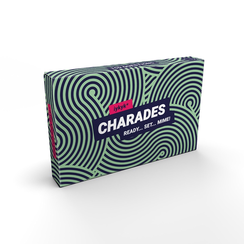 Bubblegum Stuff iykyk Charades -Party Game with 150 Cards - Movie, Song, TV Show, Celebrity/Character Categories - Perfect for Games Night and Parties - Suitable for All Ages - Great Gift Idea