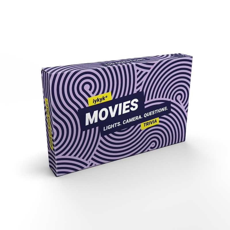 Bubblegum Stuff iykyk Movies - Ultimate Movie Quiz Game - 150 Cards - Classic to Blockbuster Films - Perfect for Game Nights - Fun for the Whole Family - Great Gift!