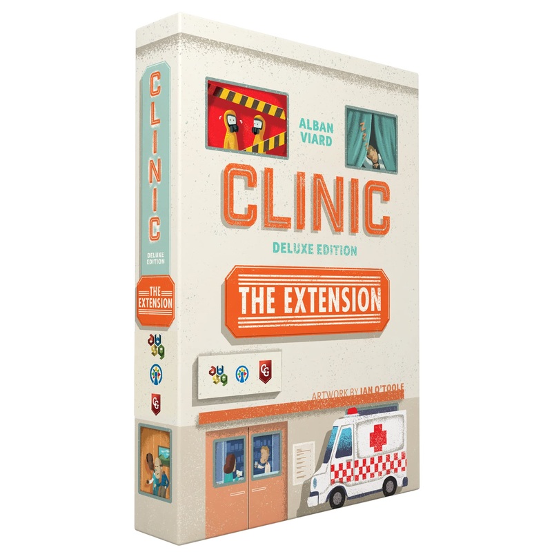 Capstone Games: Clinic Deluxe Extension 1 - Strategy Board Game, 1-4 Players, Ages 12+, 60-150 Min Game Time