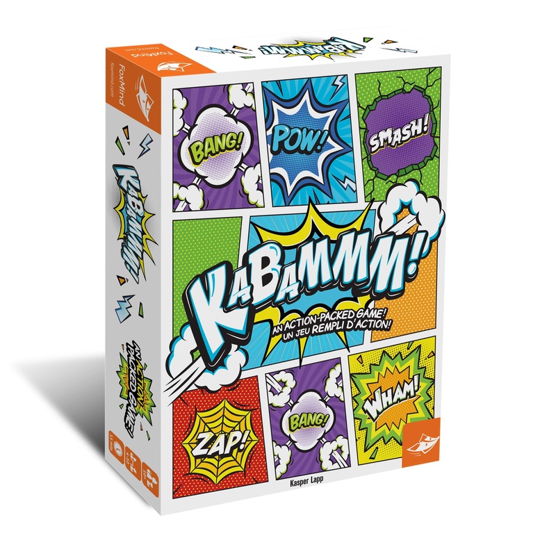 FoxMind Games: Kabammm! an Super Hero themed Game! Ideal for an Entire Family of Big and Little Heroes, Promotes Pattern Recognition, 2 to 6 Players, For Ages 7 and up
