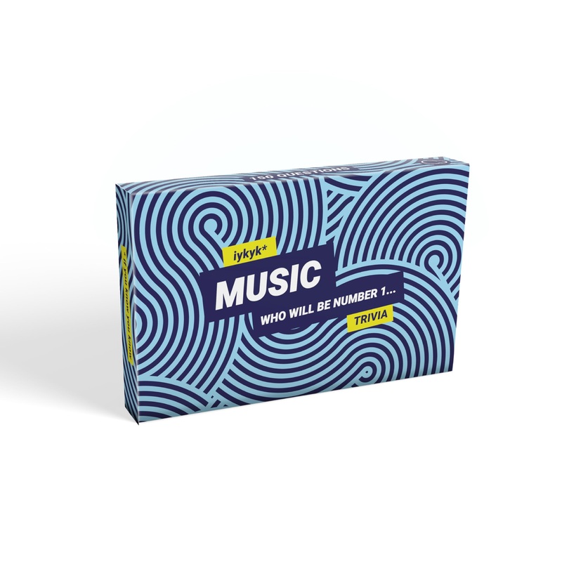 iykyk Music - Ultimate Music Quiz Game - 150 Cards Covering Chart-Topping Artists, Songs & Albums - Twist on Classic Quiz - Ideal for Game Nights and Travel - Show Off Your Musical Knowledge