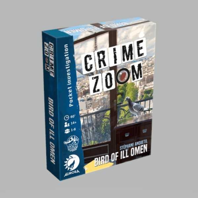 Lucky Duck Games Crime Zoom: Bird of Ill Omen - Fesselnder Detektiv-Kartenspiel fr Mystery-Liebhaber, kooperatives Spiel fr Kinder und Erwachsene, ab 14 Jahren, 1-6 Spieler, 60 Minuten Spielzeit