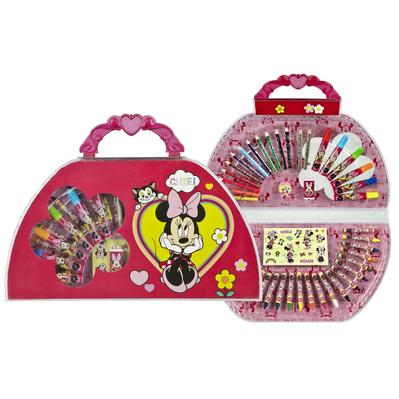 Malkoffer 51teilig | Disney Minnie Mouse Kreativ-Set Malen & Gestalten