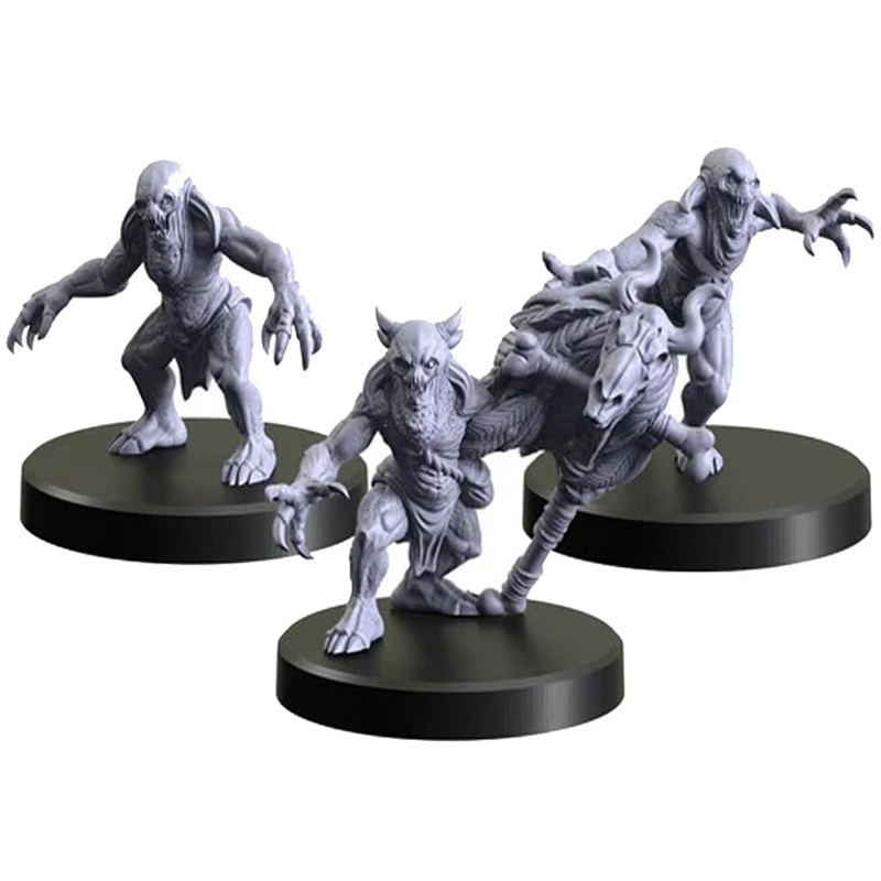 Monster Fight Club Withcher RPG Ogryds 2 Nekkers Miniatures Figurine Set - 70024