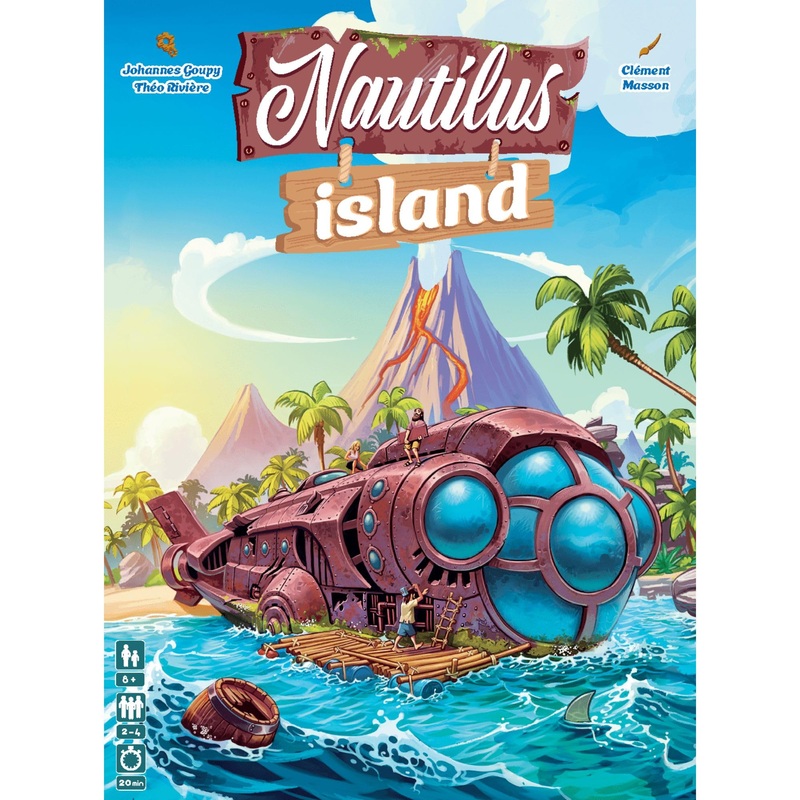 Nautilus Island | Family Board Game | Ages 8+ | 2 to 4 Players | 20 Minutes