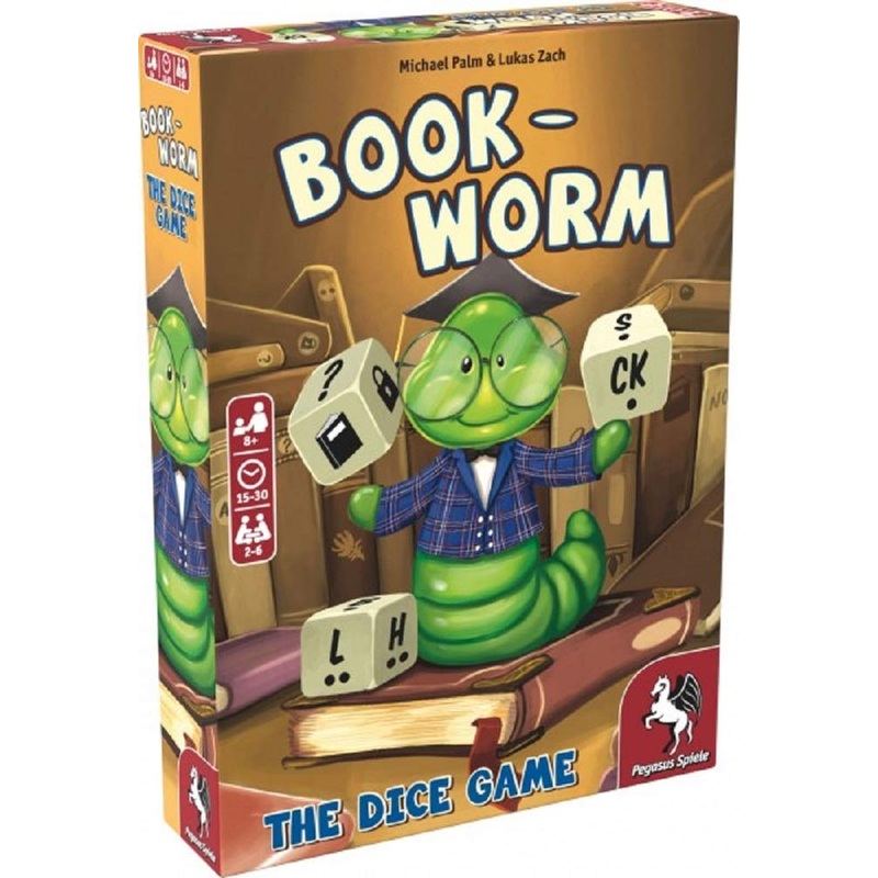 Pegasus Spiele- Bookworm Dice Game, Color incoloro (PES18335E