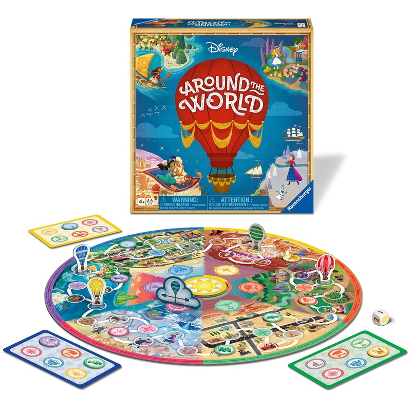 Ravensburger Disney Around The World Board Game for Kids Age 4 Years Up - 2 to 4 Players - Gifts for Children