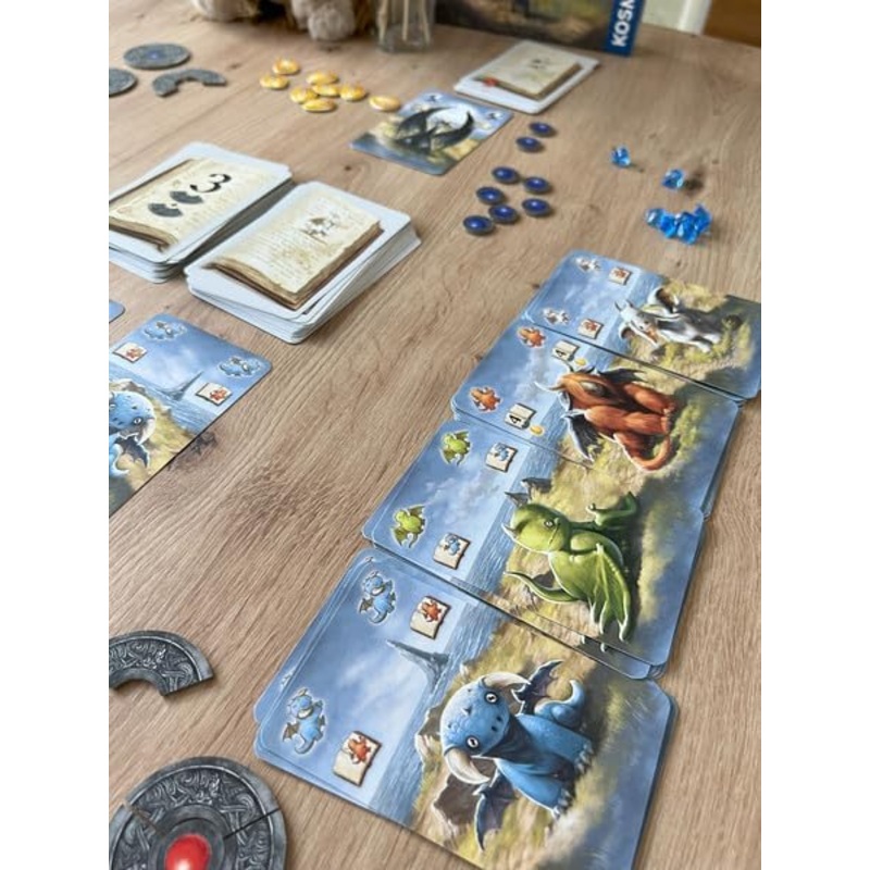 Thames & Kosmos Dragonkeepers, Exciting Card Games for Adults and Kids, Strategic Board Games for Game Night, For 2 to 4 Players, Age 8+