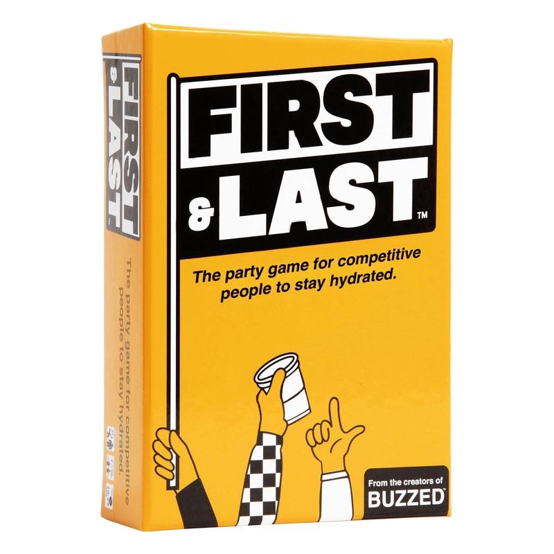 WHAT DO YOU MEME? First & Last  The Party Game for Competitive People to Stay Hydrated by The Creators of Buzzed