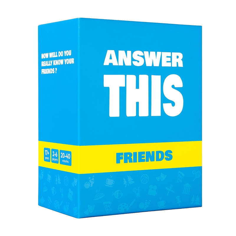 Answer This - English - How Well Do You Know Your Friends? - Fun Party Card Game for Teens & Adults - Great Conversation Starter for Family Night (Friends