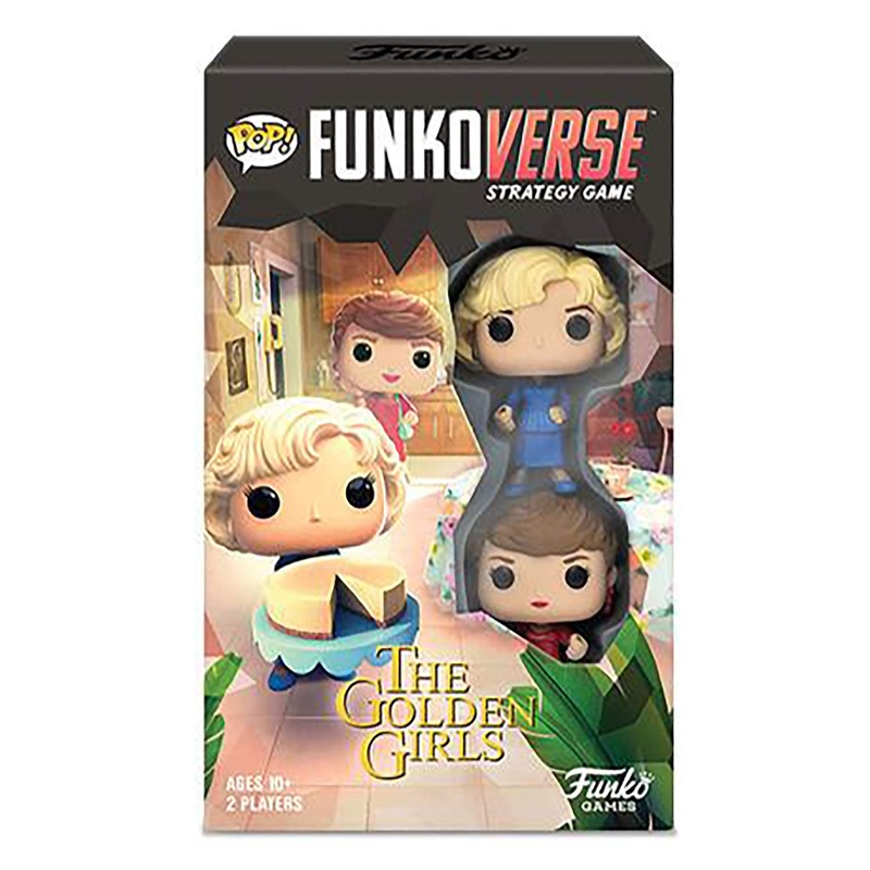 Funko Games The Golden Girls 100 Funkoverse Extension - Board Game - Rose Nylund And Blanche Devereaux - 3'' (7.6 Cm) POP! - Light Strategy Board Game For Children & Adults (Ages 10+)