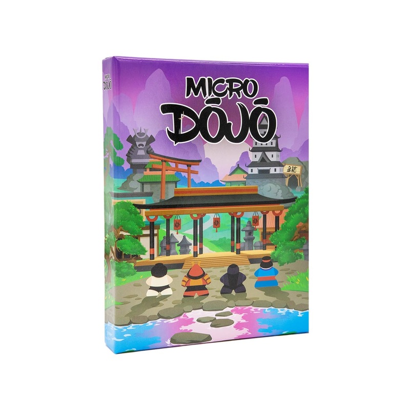 Micro Dojo - Tactically Move meeples in a Cerebral and Variable Game for 2 Players That fits in Your Pocket (Age 14+