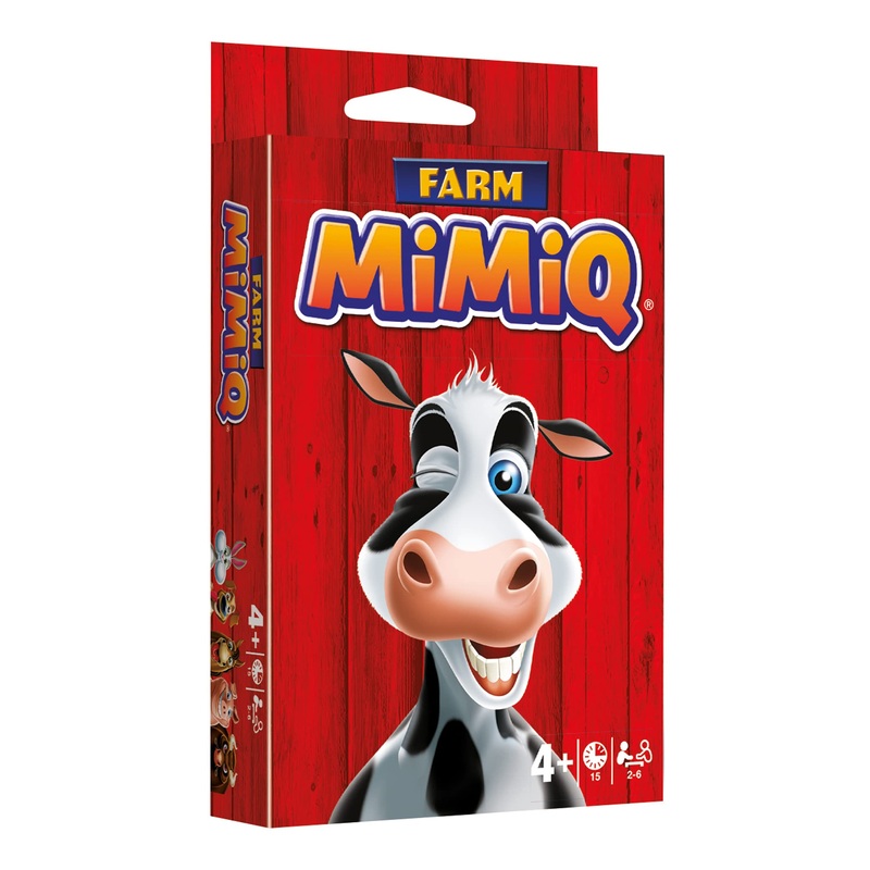 mimiq Farm Party Card Game for Adults and Children, 2-6 Players
