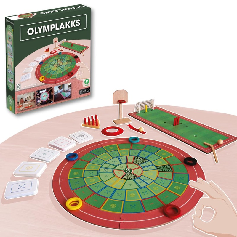 OLYMPLAKKS | Multisport Board Game | From 7 to 99 Years old | 2 to 5 Players | + of 10 sports | 100+ sports events | for Children and Adults | Skill Game | Strategy Game | for the whole Family