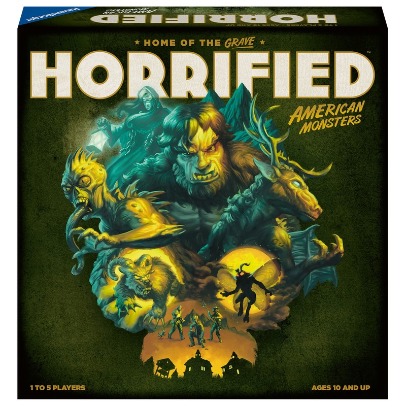 Ravensburger Horrified: American Monsters Strategy Board Game Kids and Adults Age 10 Years Up - 1 to 5 Players