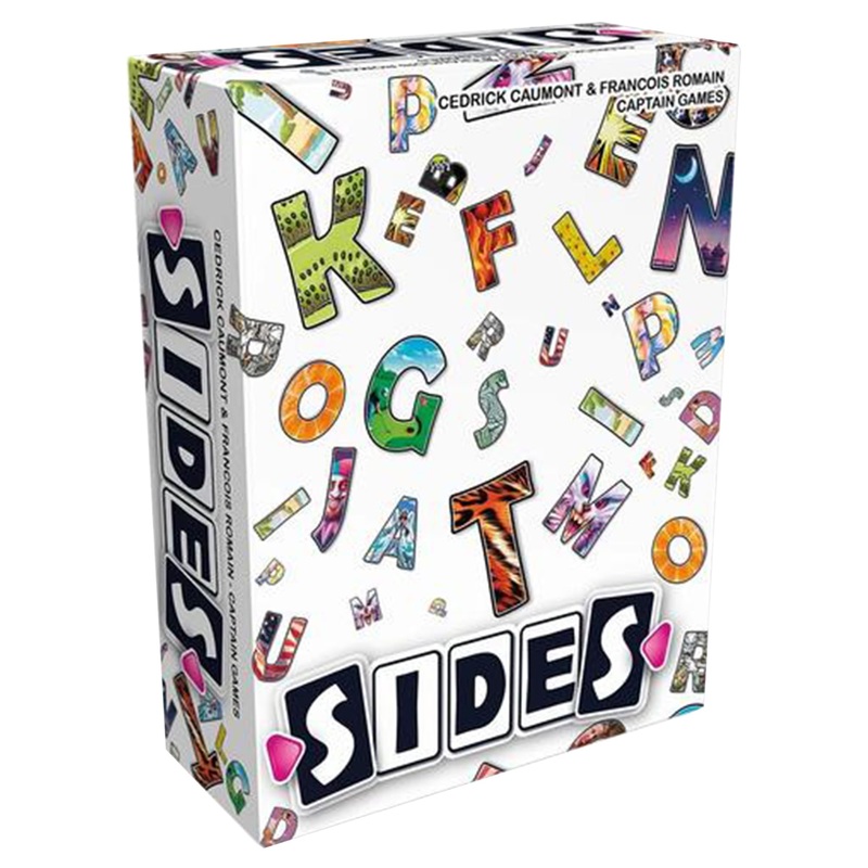 Captain Games | Sides | Co-op Party Card Game | Ages 10+ | 2-9 Players | 30 Minutes Playing Time