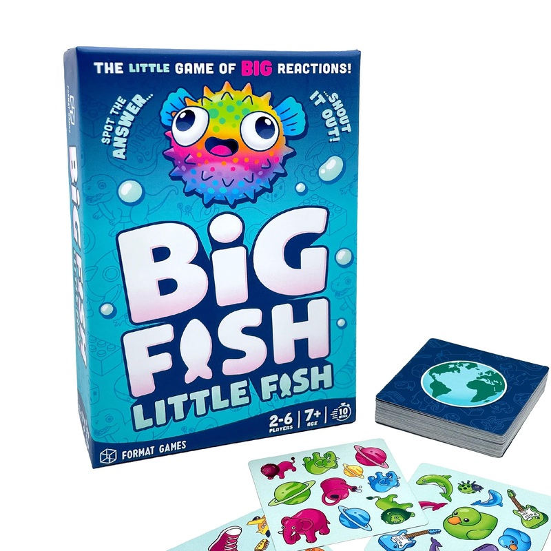 Format Games Big Fish Little Fish: The New Family Card Game from Fun and Fast Card Game for Kids and Adults