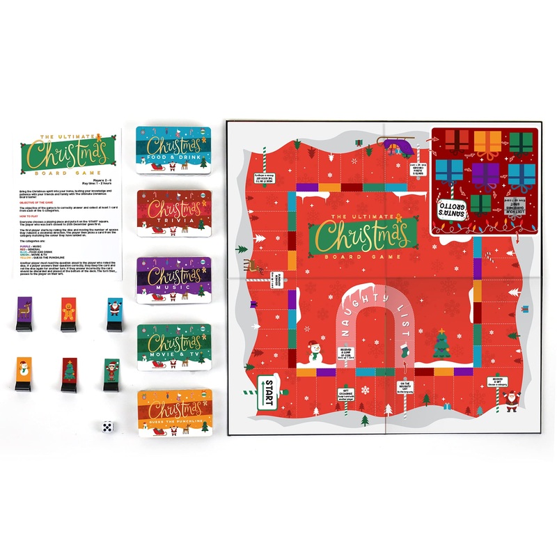 Gift Republic Juego de Mesa Familiar de Navidad