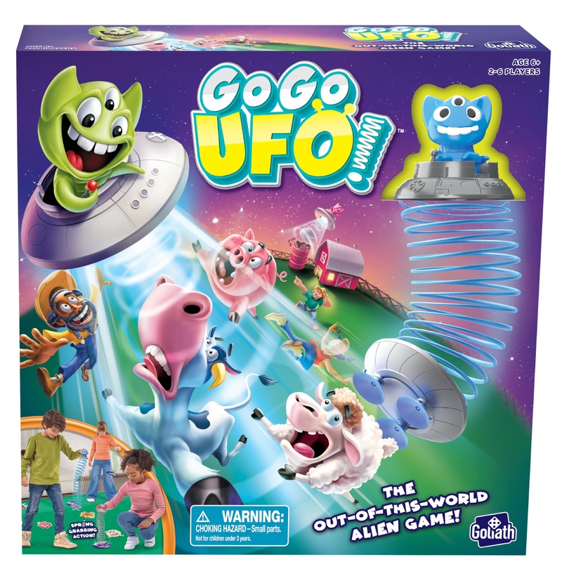 Goliath Games: Go Go UFO | The Out-Of-This-World Alien Game | Kids Action Game |For 2-6 Players | For Ages 6+