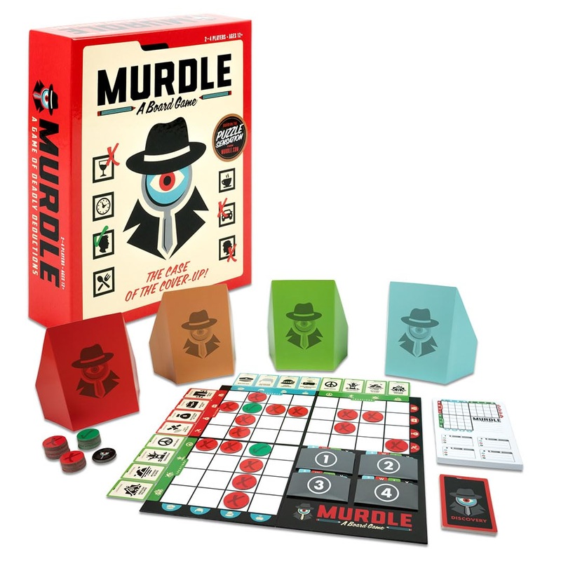 Goliath Games Presents: Murdle - The Board Game | Based on the Best Selling Puzzle Book | Clues, Codes, Mystery, Murdle | For 1+ Players Ages 14+