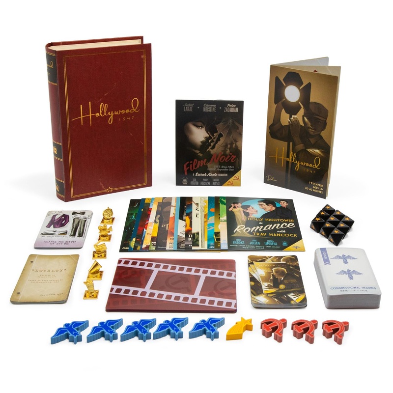 Hollywood 1947 - Juego de mesa para hacer pelculas para amigos y familiares, juego de mesa, estrategia y engao, para 1-9 jugadores, a partir de 14 aos, Deluxe