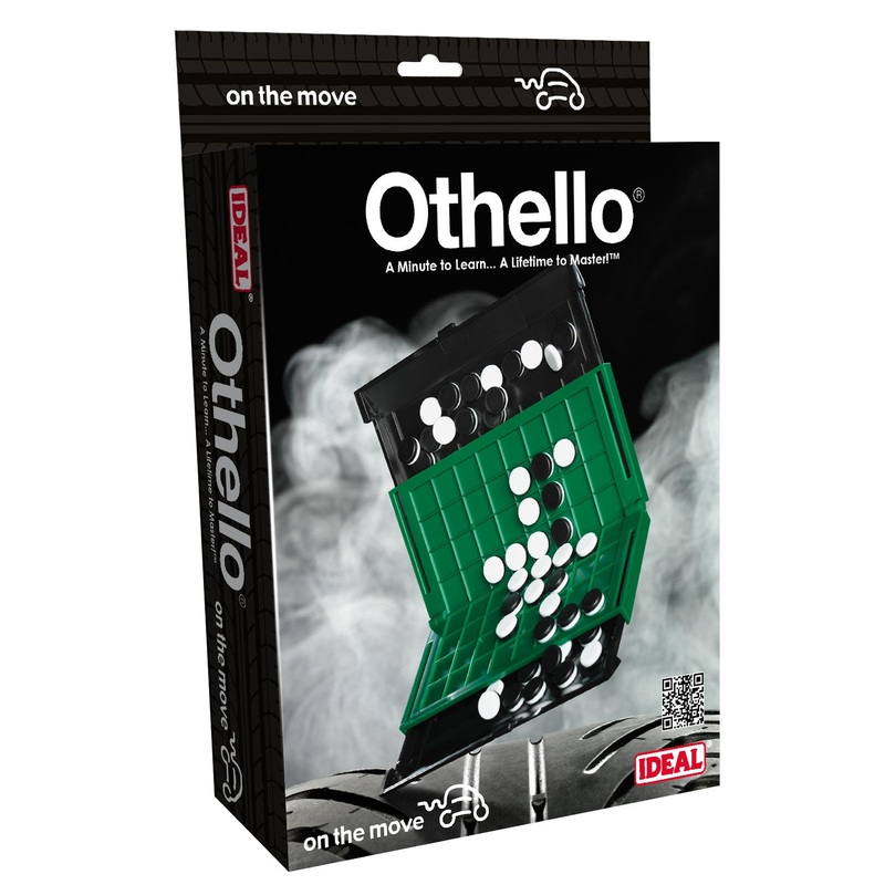 IDEAL | Othello On the Move travel game: A minute to learn a lifetime to master! | Family Strategy Game | For 2 Players | Ages 7+