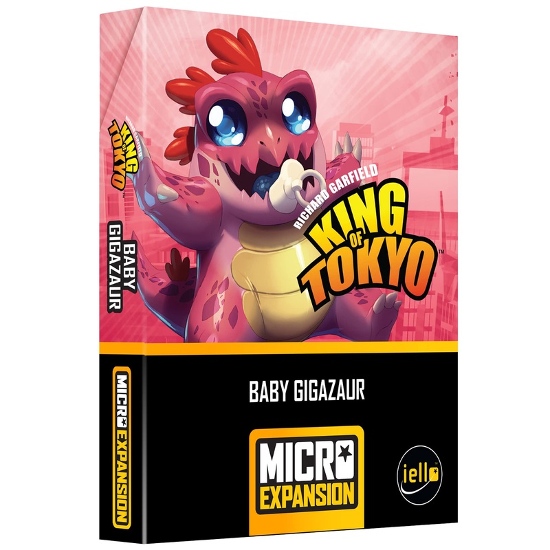 Iello King of Tokyo: Baby Gigazaur Micro Expansion | Juego de mesa familiar | A partir de 8 aos | 2-6 jugadores | 30 minutos de tiempo de juego