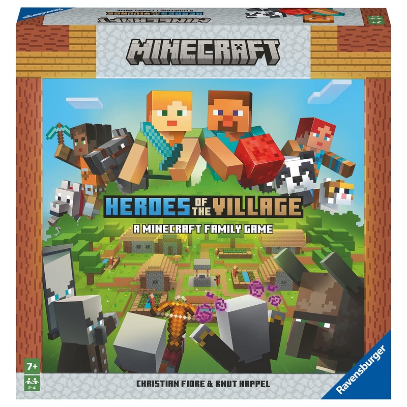 Ravensburger 20914 Minecraft Spiel Heroes of the Villag, Kooperatives Familienspiel fr 2-4 Spieler, Minecraft Brettspiel ab 7 Jahren, Minecraft Geschenke