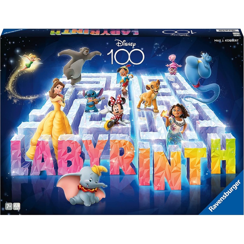 Ravensburger Disney Labyrinth 100th Anniversary Board Game for Ages 7 & Up  So Easy to Learn & Play with Great Replay Value
