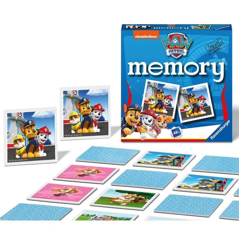 Ravensburger Paw Patrol Mini Memory Game - Matching Picture Snap Pairs Game For Kids Age 3 Years and Up