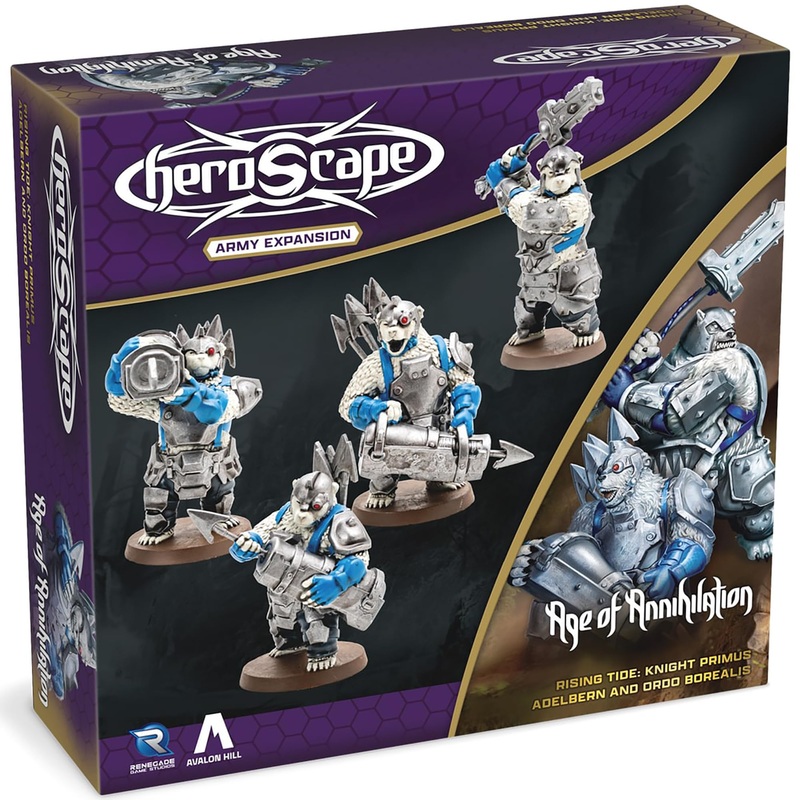 Renegade Game Studios | Heroscape: Rising Tide  Knight Primus Adelbern & Ordo Borealis Army Expansion