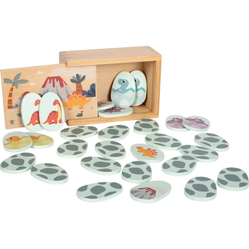 small foot Memory Dino, memory game made of FSC 100%-certified wood, for kids aged 2+ years old, 12616