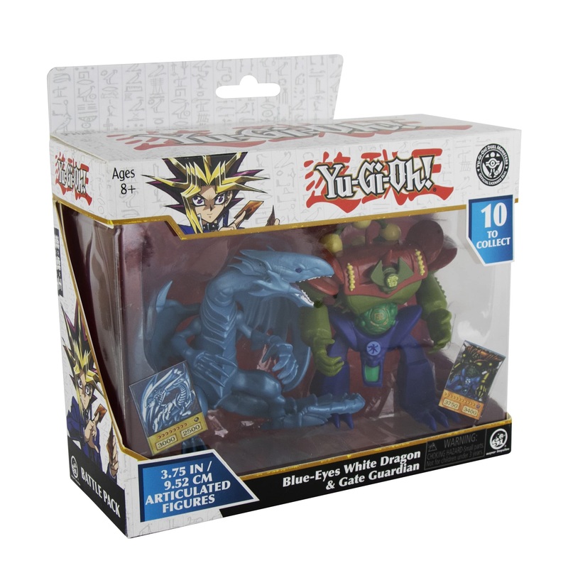 Super Impulse 5502B Yu Gi Oh Figuras articuladas Altamente detalladas. El Juego Incluye dragn Blanco de Ojos Azules de 3.75 Pulgadas y guardin de Puerta