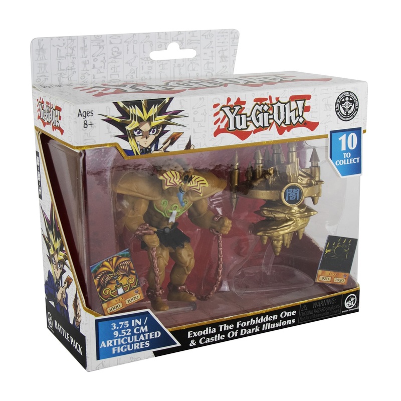 Super Impulse 5502D Yu Gi oh - Juego articulado Altamente detallado de 3.75 Pulgadas Que Incluye Figura de Exodia y Castillo de ilusiones oscuras, Multicolor