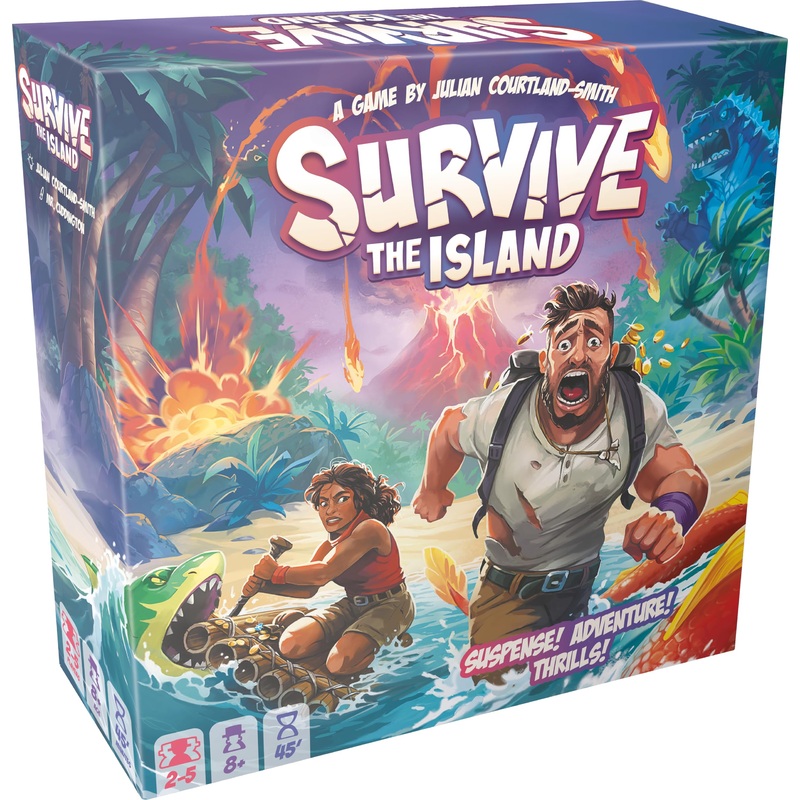 Zygomatic | Survive The Island | Board Game | Ages 8+ | 2-5 Players | 45 Minutes Playing Time