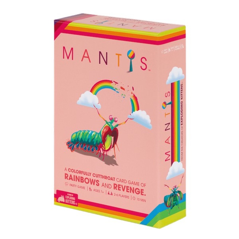 Exploding Kittens Presents Mantis a Matching Card Game - Family Games for Adults, Teens and Kids, Funny Card Games with 105 Cards and Comic - Cutthroat Card Games for Families - Ages 7 and Up