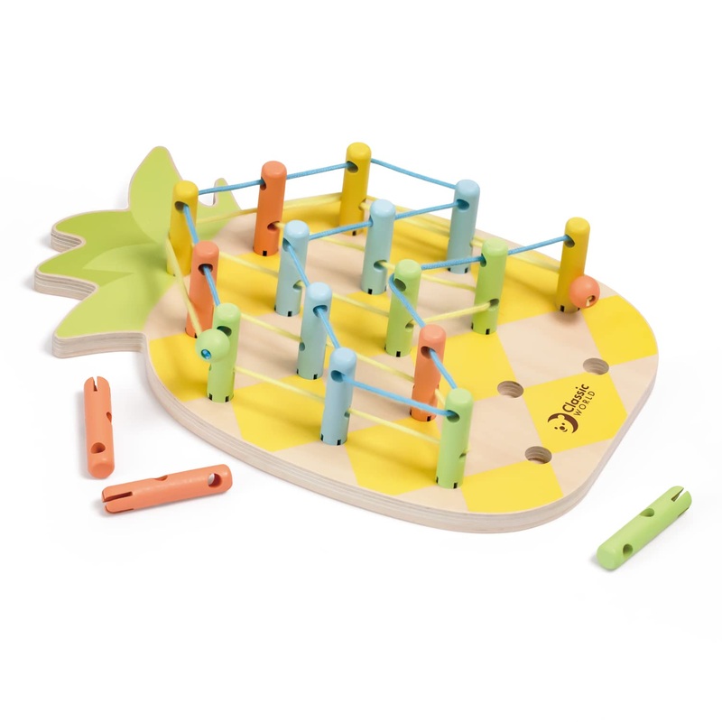 Juego de Conectar Pias de Madera Mundo Clsico, 21dlg.