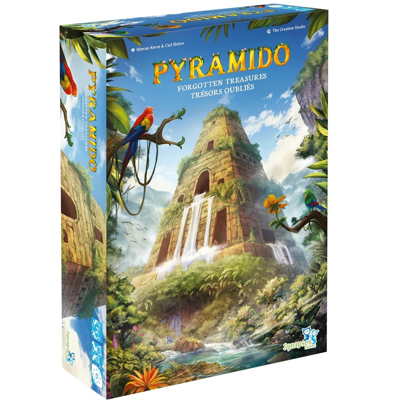 Pyramido: Forgotten Treasures - Strategy Board Game, Tile Placement, Gems & Dominoes, Multi-Level Scoring, Age 8+, 1-4 Players, 45 Min