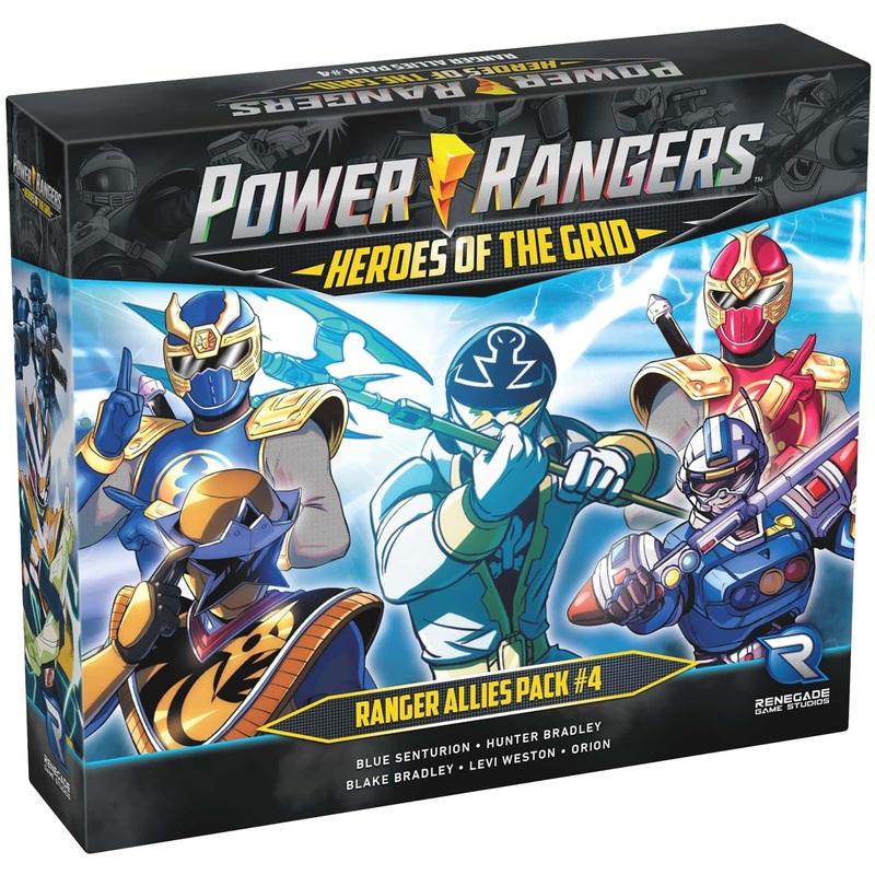 Renegade Game Studios: Power Rangers: Heroes of The Grid: Allies Pack #4 - Expansin, 5 New Heroes! Juego de miniaturas para juegos de rol, a partir de 14 aos, 2-5 jugadores
