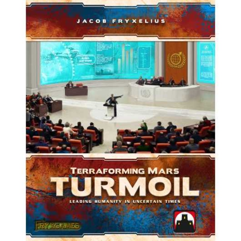 Stronghold Games , Terraforming Mars: Turmoil Expansion , Board Game , Ages 14+ , 1-5 Players , 90- 120 Minute Playing Time